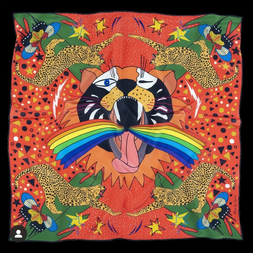 Nooworks dress in Pride Tiger print